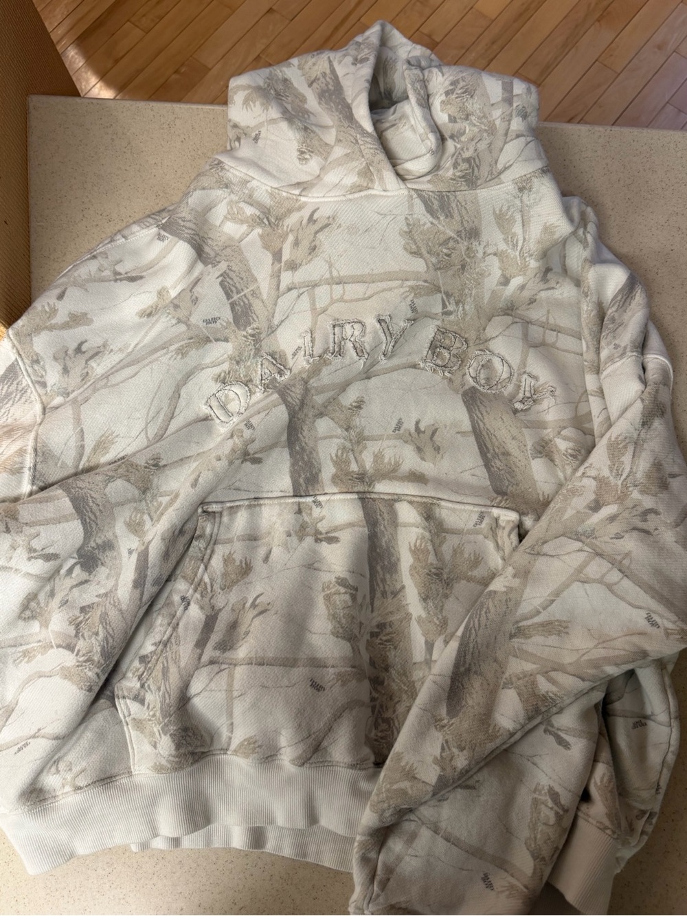 Dairy Boy Camo Hoodie Sweatshirt - Picture 4 of 5